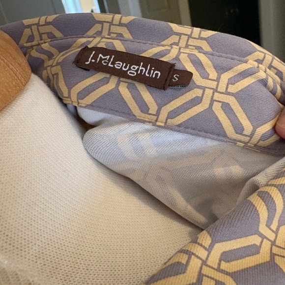 J. McLaughlin Geometric Patterned Shirt Dress - S - Picture 3 of 3
